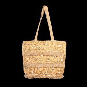 Salt + Umber -  Isla Jute Seashell Tote